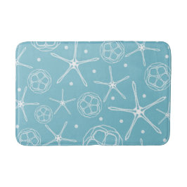 ホワイトパールスターフィッシュクラエレガントシービーチ バスマット