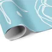 ホワイトパールスターフィッシュ ウェディング ブライダルシャワー ラッピングペーパー (ロールコーナー)