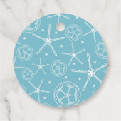 ホワイトパールスターフィッ結婚シュブライダルシャワーエレガント フェイバータグ (裏面)