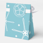 ホワイトパールヒトデ結婚ィッシュブライダルシャワー フェイバーボックス (裏面サイド)