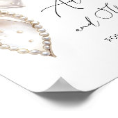 ホワイトパールボウアドバイスと新しい両親への願い ポスター (角)