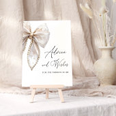 ホワイトパールボウアドバイスと新しい両親への願い ポスター