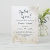 ホワイトパールミニマルブライダルブランチ 招待状 (スタンド正面)