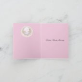 ホワイトパール効果編集可能マザーの日 カード (内部)