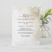 ホワイトパール婚約パーティ 招待状 (スタンド正面)