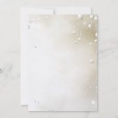 ホワイトパール婚約パーティ 招待状 (裏面)