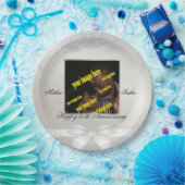 ホワイトパール30周年記念パーソナライズされたカスタム ペーパープレート (パーティー)