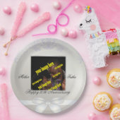 ホワイトパール30周年記念パーソナライズされたカスタム ペーパープレート (パーティー)