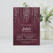 ホワイトパール30歳の誕生日 招待状 (スタンド正面)