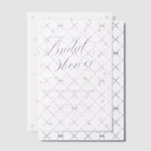 ホワイトパール ブライダルシャワーベラム ベラム紙招待状 (オフセット (招待状))