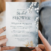 ホワイトパールIフローラブライダルシャワー 招待状