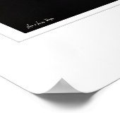 ホワイトヒゲプリント ポスター (角)