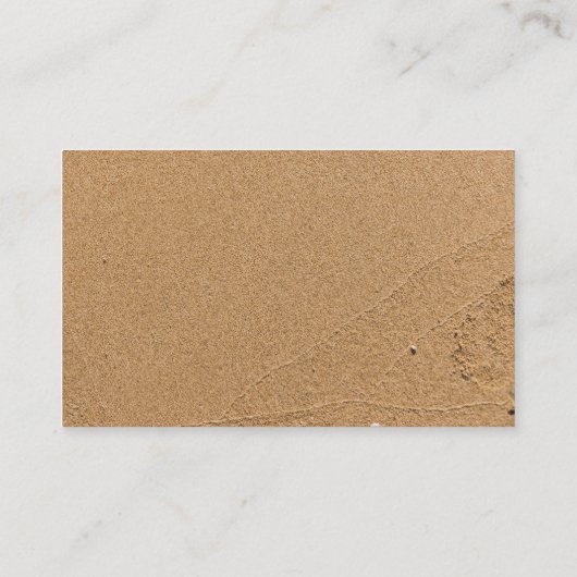 ホワイトヒトスターフィオンタンビーチサンドカジュアル沿岸 名刺 (裏面)