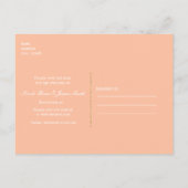 ホワイトヒトデのサンゴビーチ結婚式保存日 案内ポストカード (裏面)