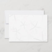 ホワイトヒトデビーチ結婚式披露宴カード 招待状 (裏面)