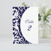 ホワイトヒトデ海軍ブルービーチテーブル番号 招待状 (スタンド正面)