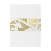 ホワイトヒトデ金ゴールドビーチエレガントな結婚式 招待状ベリーバンド (裏面例)