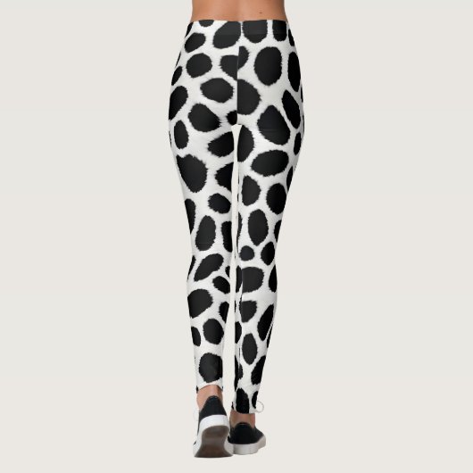 ホワイトヒョウエレガントトレンディーラグジュアリーコレクション レギンス (裏面)