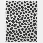 ホワイトヒョウエレガントラグジュアリーモダンコレクション フリースブランケット (正面)