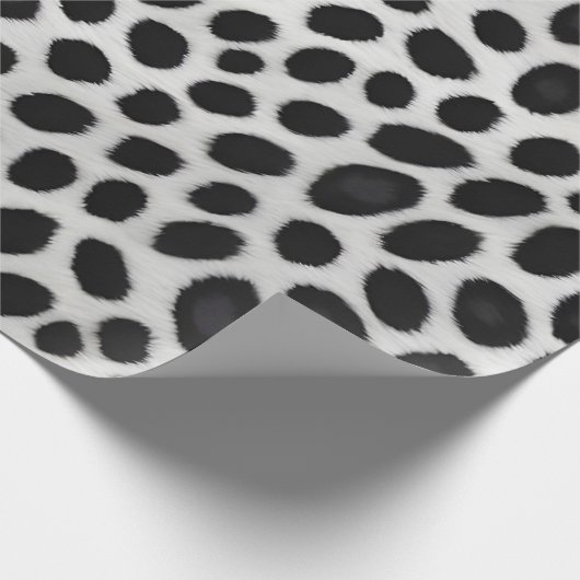 ホワイトヒョウエレガントラグジュアリーモダンコレクション ラッピングペーパー (角)