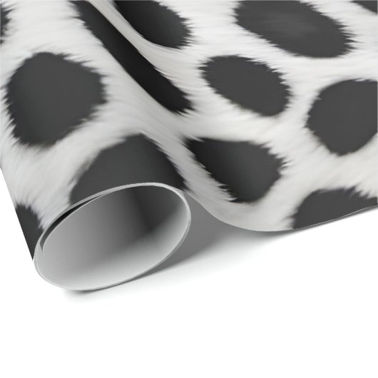 ホワイトヒョウエレガントラグジュアリーモダンコレクション ラッピングペーパー (ロールコーナー)