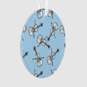 ホワイトビオリン オーナメント (正面)