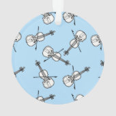 ホワイトビオリン オーナメント (裏面)