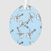 ホワイトビオリン オーナメント (正面)