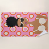 ホワイトビキニビーチタオル ビーチタオル (正面)