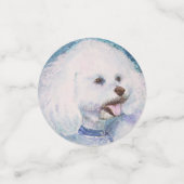 ホワイトビコンフリースパピー誕生日 コンフェッティ (スモール正面)