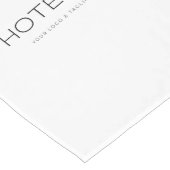 ホワイトビジネエレガントスロゴイベント表示ブランド ロングテーブルランナー (コーナー)