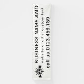 ホワイトビジネスのロゴ会社の屋外10'長いビニル 横断幕 (縦)