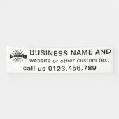 ホワイトビジネスのロゴ会社の屋外10'長いビニル 横断幕 (横)