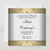 ホワイトビジ企業のネスグランドオープニングパーティー 招待状 (裏面)