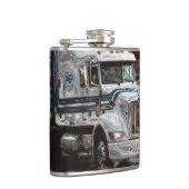 ホワイトビッグリグトラック&ハイウェイトラック フラスク (右)