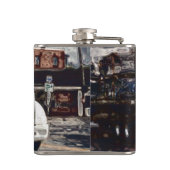 ホワイトビッグリグトラック&ハイウェイトラック フラスク (裏面)