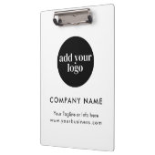 ホワイトビモダンジネスカスタム会社のロゴ クリップボード (左)