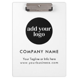 ホワイトビモダンジネスカスタム会社のロゴ クリップボード