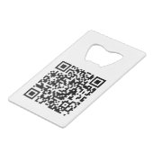 ホワイトビモダンジネスカスタム会社のロゴ クレジットカード栓抜き (裏面アングル)