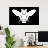 ホワイトビーアートプリント ポスター (ホームオフィス)