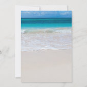 ホワイトビーチカスタムウェディング招待状 招待状 (裏面)