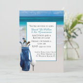 ホワイトビーチグルームズゴルフパーティの招待状 招待状 (スタンド正面)