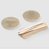 ホワイトビーチサンディトゥーズ塩キスウェディングプログラム ハンドファン (組立なし)