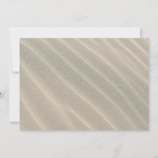 ホワイトビーチサンドシーニックライトハウスウェディング招待 招待状 (裏面)