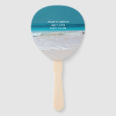 ホワイトビーチテーマ結婚式 プログラムファン ハンドファン (裏面)