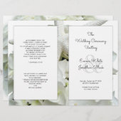 ホワイトビーチテーマ結婚式 プログラム (正面/裏面)