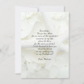 ホワイトビーチ結婚式ビーマイメイド・オブ・オーナー（花嫁付き添い人）カード 招待状 (裏面)