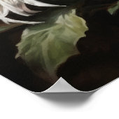 ホワイトビーバームフラワーズアートプリントポスター ポスター (角)