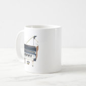 ホワイトピアノコーヒーマグ コーヒーマグカップ (正面左)