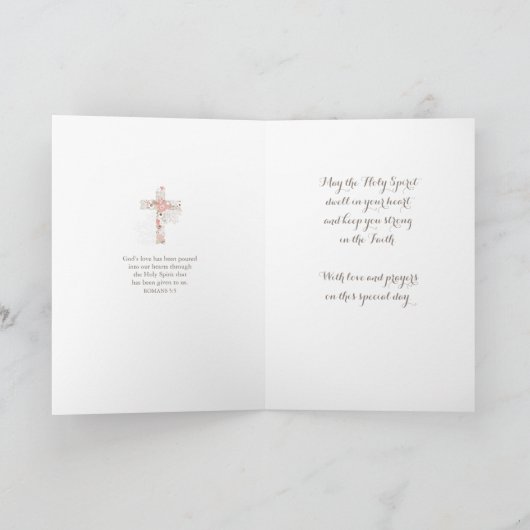 ホワイトピエレガントンク確認フローラのクロス名 カード (内部)